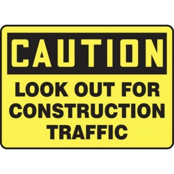 Accuform OSHA CAUTION Safety Sign LOOK OUT MVHR692XP MVHR692XP - main